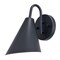 Vaxcel Hanson Steel 1 Light LED Matte Black and White Contemporary Dark Sky In/Outdoor Wall Sconce T0740 - alternate 3
